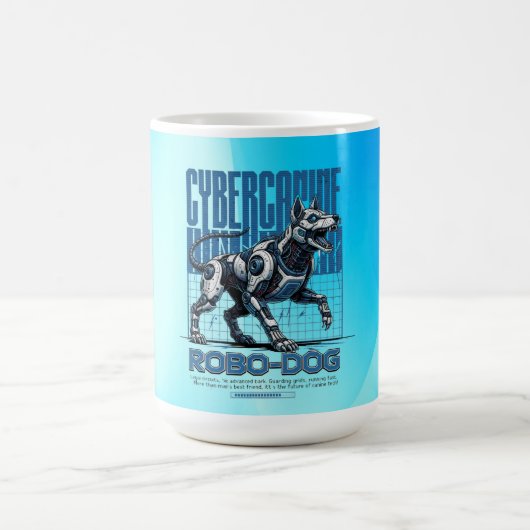Robo Dog – Futuristic Cyber Canine コーヒーマグカップ (中央)