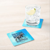 Robo Dog – Futuristic Cyber Canine スクエアペーパーコースター (インサイチュ)