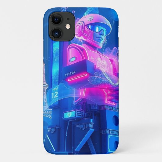 Robo Neon Graphic – モバイル Case-Mate iPhoneケース (裏面)