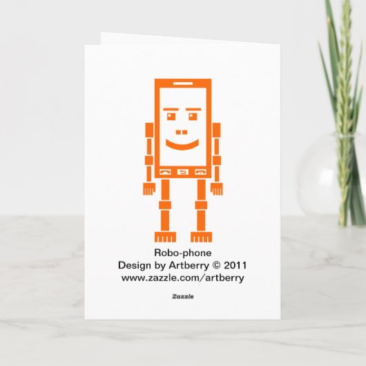 Robo-phone – オレンジ カード (裏面)