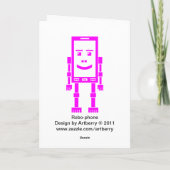 Robo-phone – マゼンタ カード (裏面)