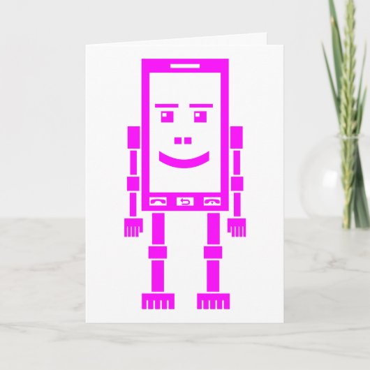 Robo-phone – マゼンタ カード (正面)
