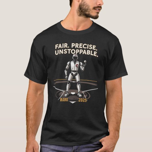 Robo Umpire 2025 – 野球の未来 Tシャツ (正面)