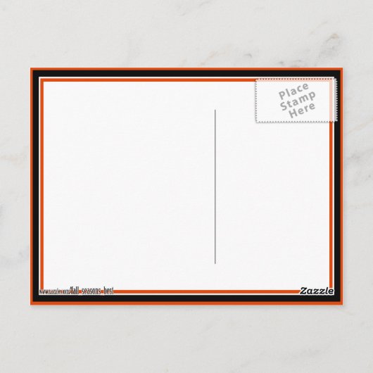 Robo-x9のトリックタイムまたはトリートタイム ポストカード (裏面)