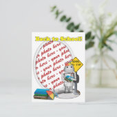 Robo-x9 Goes新学期写真 ポストカード (スタンド正面)