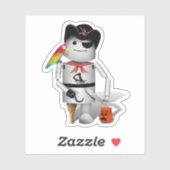 Robo-x9 Robot Pirate Halloween シール (シート)