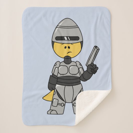 Robocopの格好をしたティラノサウルスレックス。 シェルパブランケット (正面)