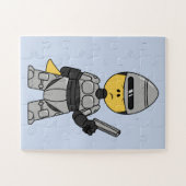 Robocopの格好をしたティラノサウルスレックス。 ジグソーパズル (横)