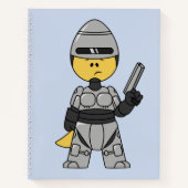 Robocopの格好をしたティラノサウルスレックス。 ノートブック (正面)