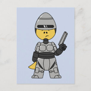 Robocopの格好をしたティラノサウルスレックス。 ポストカード