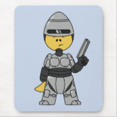 Robocopの格好をしたティラノサウルスレックス。 マウスパッド (正面)