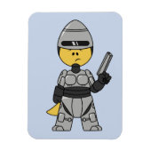 Robocopの格好をしたティラノサウルスレックス。 マグネット (縦)