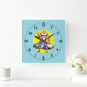 Robocop スクエア壁時計 (ホーム)