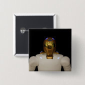 Robonaut 2, a dexterous, humanod宇宙飛行士ヘル 缶バッジ (正面&裏面)