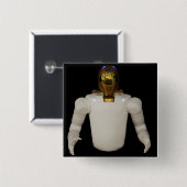 Robonaut 2, a dexterous, humanoid宇宙飛行士5 hel 缶バッジ (正面&裏面)