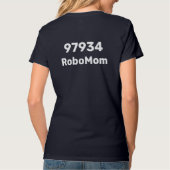 RoboPanther RoboMom女性のVネックTシャツ Tシャツ (裏面)