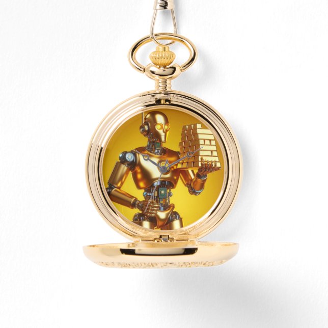 Robor no robot con oro 腕時計 (正面)