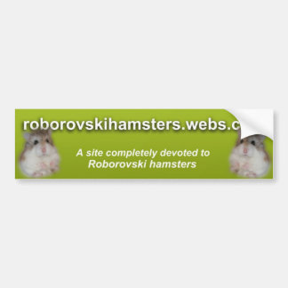 Roborovskihamsters -バンパーステッカー2 バンパーステッカー