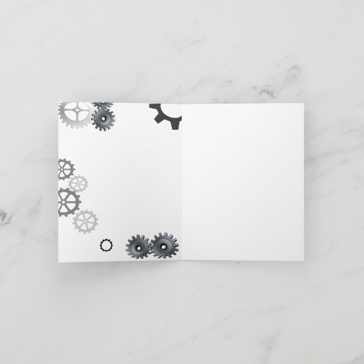 RoBoT誕生日カード カード (内部)