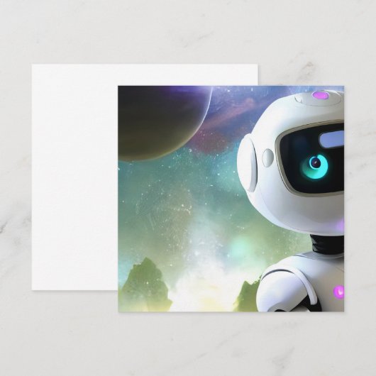 Robot 招待状 (正面/裏面)