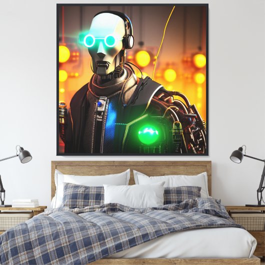 Robot 2 canvas print キャンバスプリント (インサイチュ (寝室))