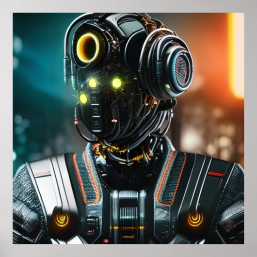 Robot 3 matte poster ポスター (正面)