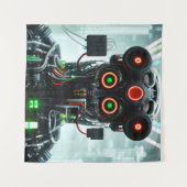 Robot 5 tapestry タペストリー (正面(横))