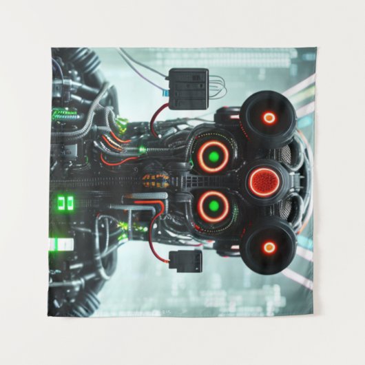 Robot 5 tapestry タペストリー (正面(横))