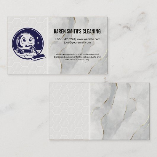 Robot Ai Cleaner | House Services | Maid 名刺 (正面/裏面)