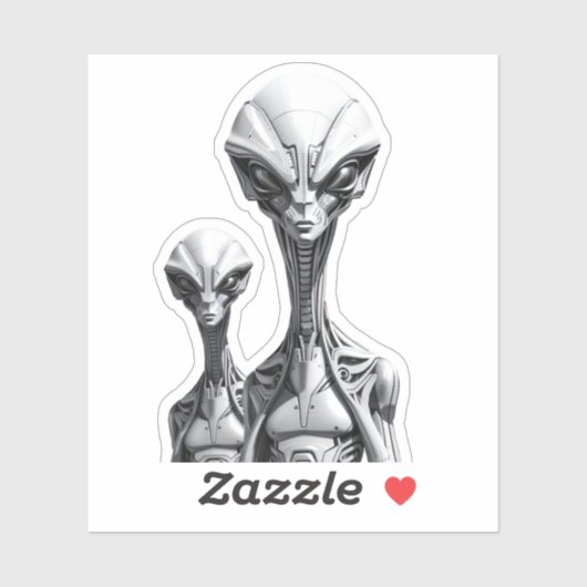 Robot Aliens  シール (シート)