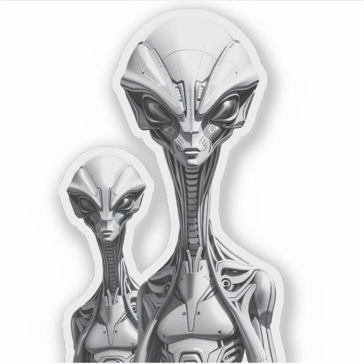 Robot Aliens  シール (正面)