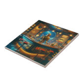 Robot Bartender in Interstellar Space Age Dive Bar タイル (側面)