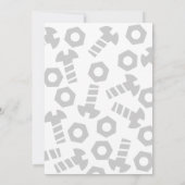 Robot Birthday Invitation robots 招待状 (裏面)