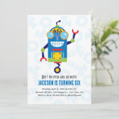 Robot Birthday Invitation robots 招待状 (スタンド正面)
