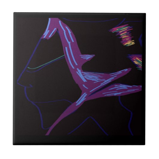 Robot Character Ceramic Tile タイル (正面)