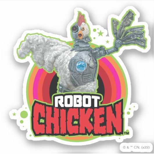 Robot Chicken Character Logo シール (正面)