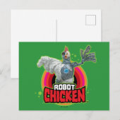 Robot Chicken Character Logo ポストカード (正面/裏面)