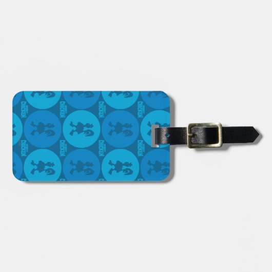 Robot Chicken Circle Pattern ラゲッジタグ (正面横)