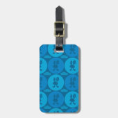 Robot Chicken Circle Pattern ラゲッジタグ (正面縦)