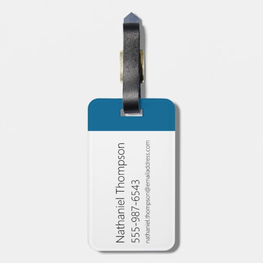 Robot Chicken Circle Pattern ラゲッジタグ (裏面縦)