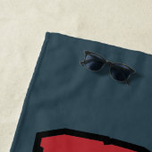 Robot Chicken Logo ビーチタオル (インサイチュ)