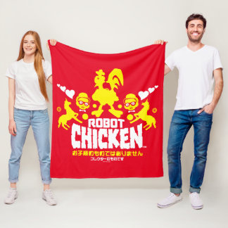Robot Chicken Nerd Unicorn Graphic フリースブランケット