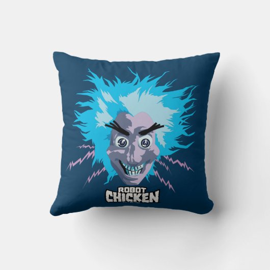 Robot Chicken Scientist Head Graphic クッション (裏面)