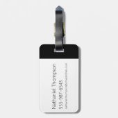 Robot Chicken Scientist Head Graphic ラゲッジタグ (裏面縦)