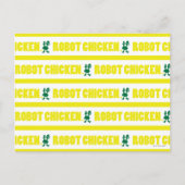 Robot Chicken Stripe Pattern ポストカード (正面)