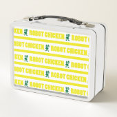 Robot Chicken Stripe Pattern メタルランチボックス (裏面)