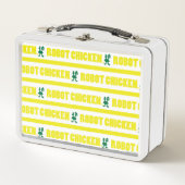 Robot Chicken Stripe Pattern メタルランチボックス (正面)