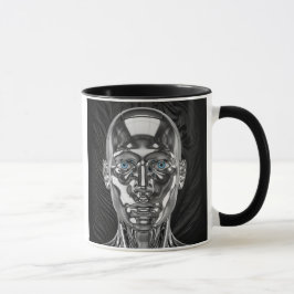 robot chrome futuriste マグカップ