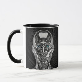 robot chrome futuriste マグカップ