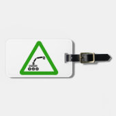 Robot Crossing Warning Sign ラゲッジタグ (正面横)